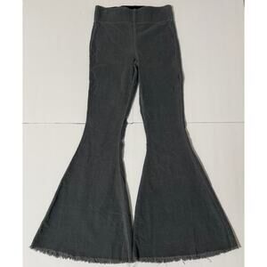 Show Me Your Mumu Blue Flare Corduroy Pants, Gray, Size M